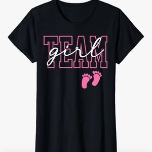 Black 'Team Girl' T-Shirt size Women’s Medium !!